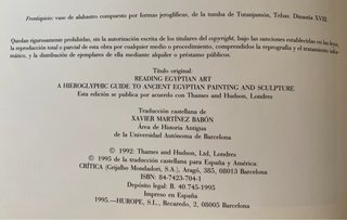 COMO LEER EL ARTE EGIPCIO : GUIA DE JEROGLIFICO...