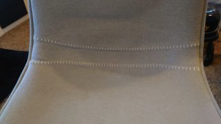 Conjunto de mesa redonda con 2 sillas tapizadas