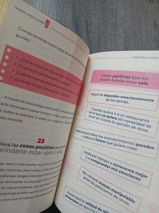 Libro terapia para llevar tapa dura