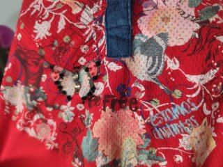 Blusón Desigual Corazón Flores Talla L