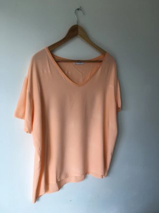 Blusa Somsis pesca taglia unica