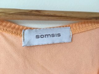 Blusa Somsis pesca taglia unica