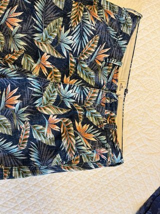 Bermudas Hollister Estampado Tropical Talla L (w34
