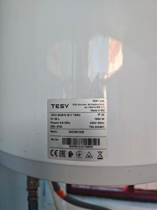 Termo eléctrico TESY 2017