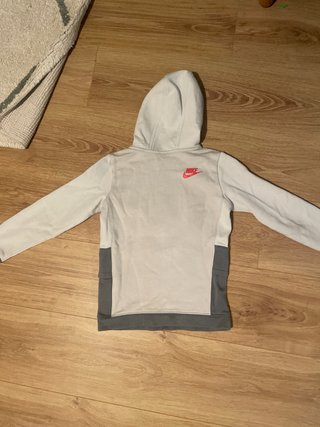 Sudadera Nike Niño Gris y Blanca