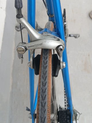 Bicicleta de carretera azul OTERO vintage L
