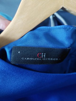 Vestido azul Carolina Herrera