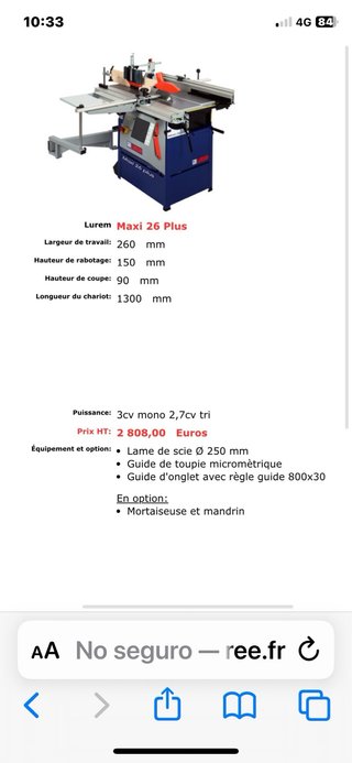 Lurem Maxi 26 Plus - Carpintería 5 en 1