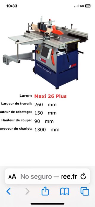 Lurem Maxi 26 Plus - Carpintería 5 en 1