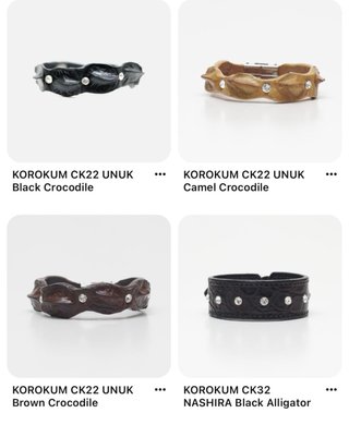 Pulsera Piel Cocodrilo vintage Talla L