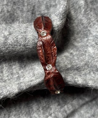 Pulsera Piel Cocodrilo vintage Talla L