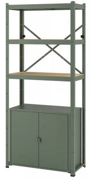 2 Scaffalature Ikea Bror in Metallo e Legno
