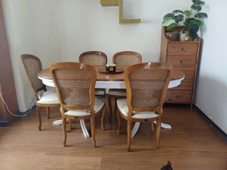 Mesa y 5 Sillas Vintage