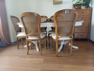 Mesa y 5 Sillas Vintage