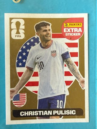 Cromo extra Christian Pulisic Oro - Mundial 26