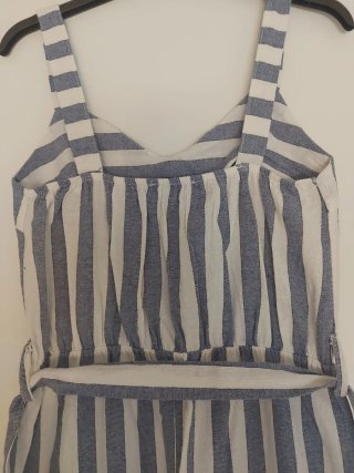Mono Rayas Azul y Blanco