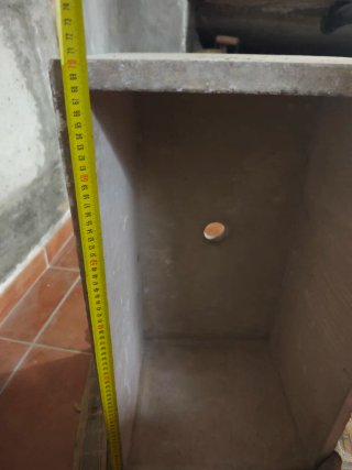 Pileta de granito beige