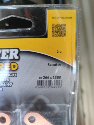 Pastillas Freno Galfer Sinterizadas G1380 FD266