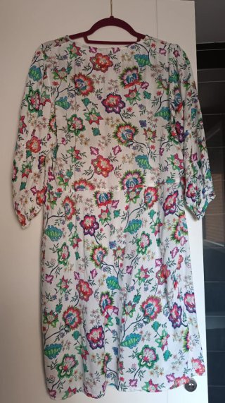 Vestido Verano Estampado Multicolor Talla L