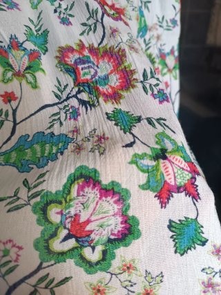 Vestido Verano Estampado Multicolor Talla L