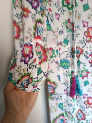 Vestido Verano Estampado Multicolor Talla L