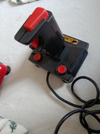 Mando Joystick Negro y Rojo