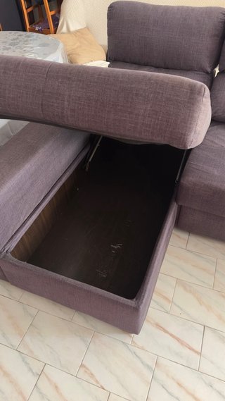 SOFÁ 3 PLAZAS CON CHAISELONGUE MÁS CAMA