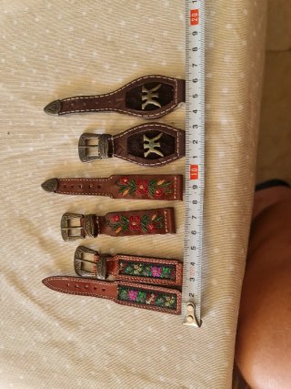 Lote 42 Correas Vintage - Piel Legítima
