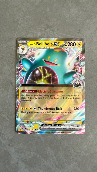 Bellibolt EX 070/217 Carta Pokémon ingles
