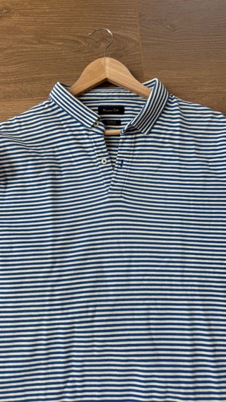 Polo Massimo Dutti Rayas Azul