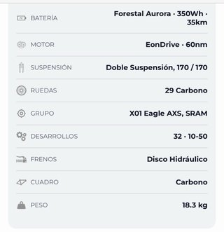 Bicicleta Eléctrica Forestal Siryon