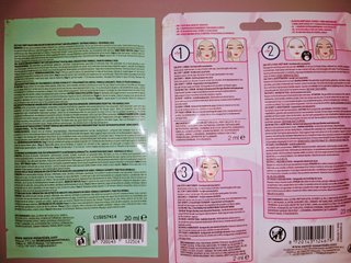 Lote 4 mascarillas faciales Sence e IDC