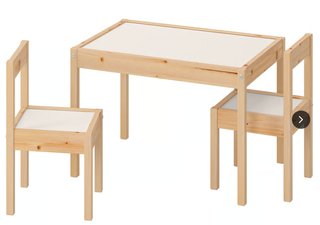 Mesa y 2 Sillas Infantiles IKEA LATT