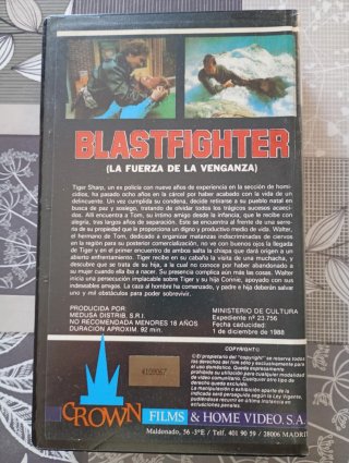 Película Blastfighter Lamberto Bava VHS