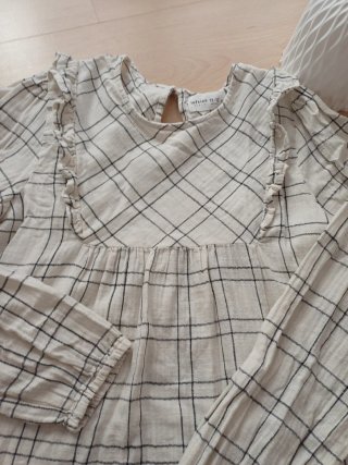 Camisa cuadros niña. Talla 11-12