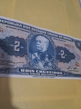 Billete 2 Cruzeiros Brasil 1964