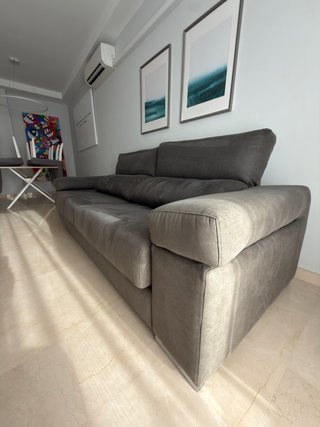 Sofá de 2 plazas gris