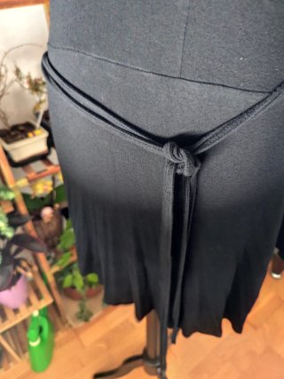 Vestido camisero algodón negro Talla M