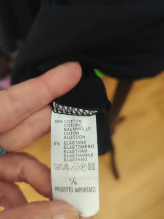 Vestido camisero algodón negro Talla M