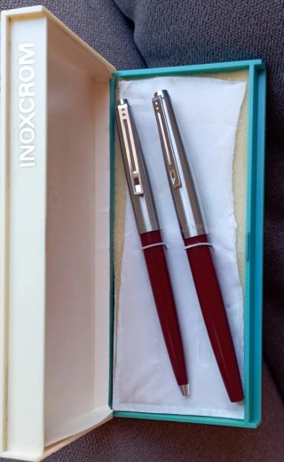 Pluma y bolígrafo Inoxcrom 77