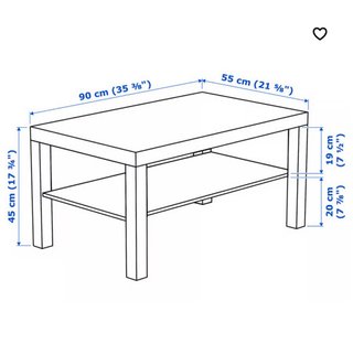 Mesa de centro Lack Ikea