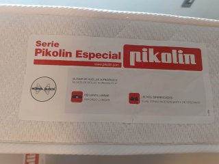2 Camas de 90 con cabecero de madera