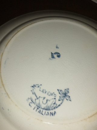 4 Piatti Ceramica Laveno Primi '900