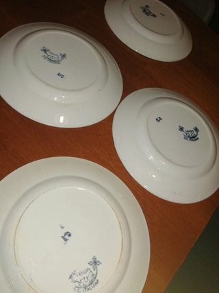 4 Piatti Ceramica Laveno Primi '900