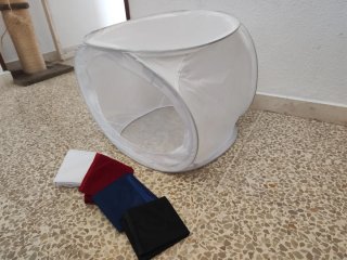 caja de luz para hacer fotografías de estudio