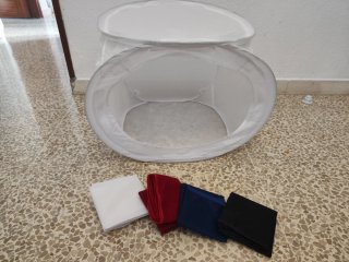 caja de luz para hacer fotografías de estudio