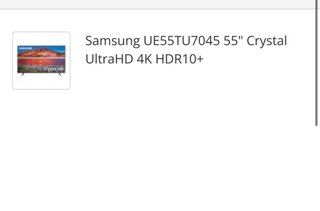Samsung TV 55 2021 con mando