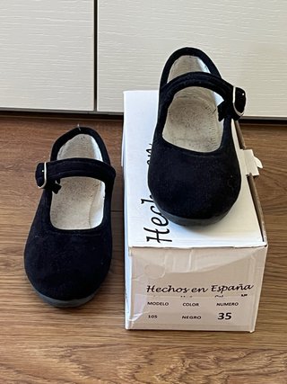 Bailarinas terciopelo negro talla 35