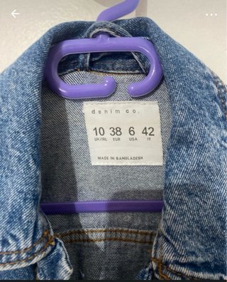 Chaqueta Vaquera Azul Pull&Bear Talla M