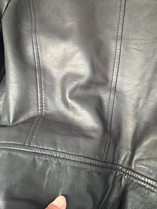 Chaqueta cuero Massimo Dutti Talla S
